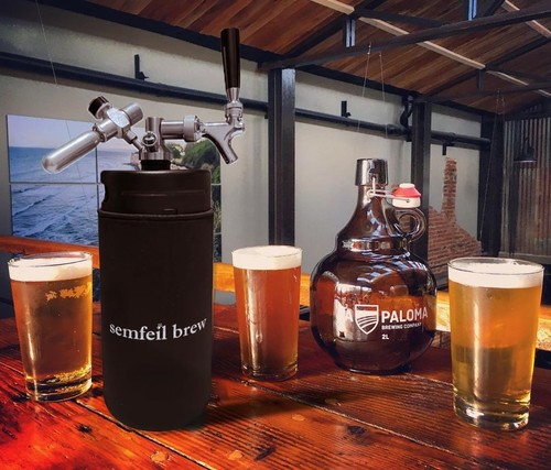 128oz Mini Keg Growler Carbonated Beer Growler Tap System 304 Stainless Steel... - Picture 2 of 7