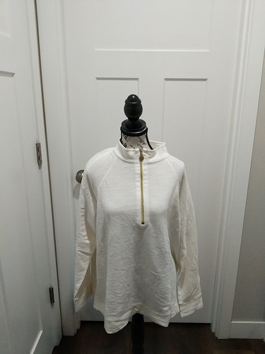 Neu ohne Etikett Lilly Pulitzer luxuriöse weiße Damenjacke Größe XXL
