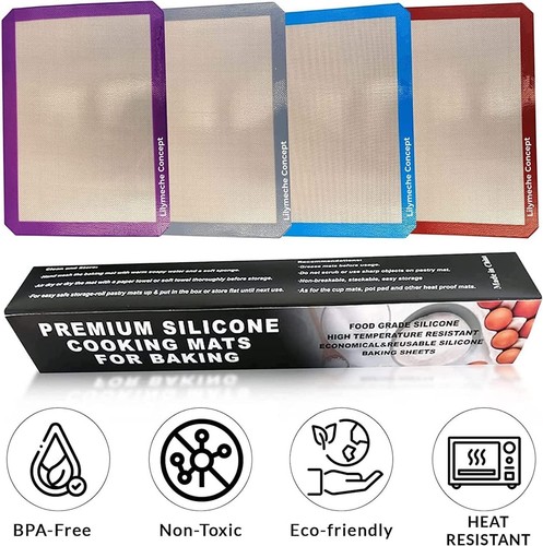 | Silikon Backmatte | BPA Frei Groß Antihaft Küche Profi Wiederverwendbar... - Bild 3 von 7