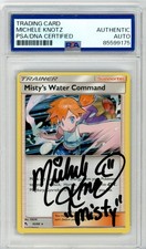 PSA Michele Knotz Signed Misty's Water Command 63/68 Hidden Fates Holo Pokemon