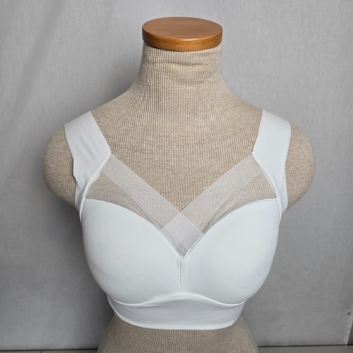 Air Sports Bras Women's L 3 Pack 2 White and 1 Taupe Pullover Padded New in Pkg - Picture 9 of 17