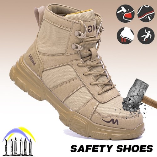 New Steel Toe Cap Shoes For Men Work Boots Puncture-Proof Protective Shoes - Picture 18 of 21