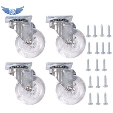 4 Pack Swivel Caster Wheels for Furniture, 2 Inch Heavy Duty Castor Wheels