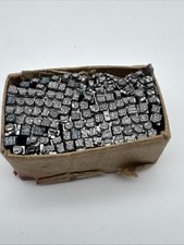 Drucklettern Briefdruck Metalldruck Buchstaben Symbole Zahlen Buchpresse Reste#3