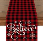 Artoid Mode Red and Black Buffalo Plaid 13" x 72", / 