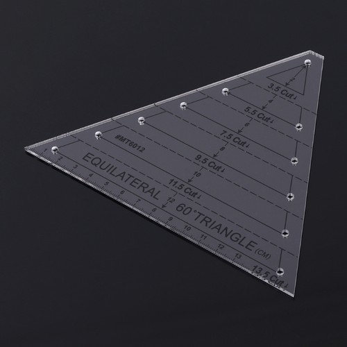 Equilateral for Triangle Sewing Ruler Dressmaking Tailor Drawing Thick Transpare - Picture 2 of 8