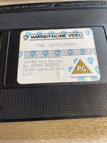 The Outsider 1983 Vhs Rare - Imagen 7 de 8