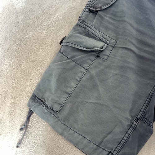 Ralph Lauren Vintag Men’s Cotton Ripstop Combat Para Cargo Shorts Blue Size 31 - Picture 10 of 18