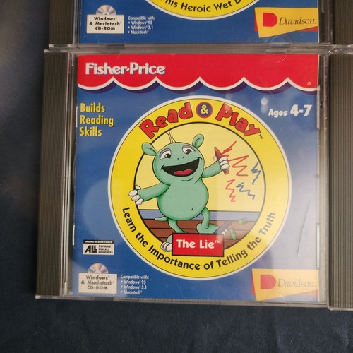 Rare Hard to Find Fisher Price Read & Play Lot 6  vintage Cd Rom PC Sought-after - Picture 7 of 14