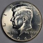 1966 SMS Kennedy Half Dollar 40% Silver