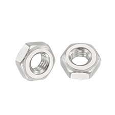 120pcs Hex Nuts - [M3-0.5] 304 Stainless Steel 18-8 Hardware Nuts, Silver