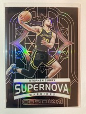 2023-24 Panini Obsidian Stephen Curry Supernova /99 SP Golden State Warriors
