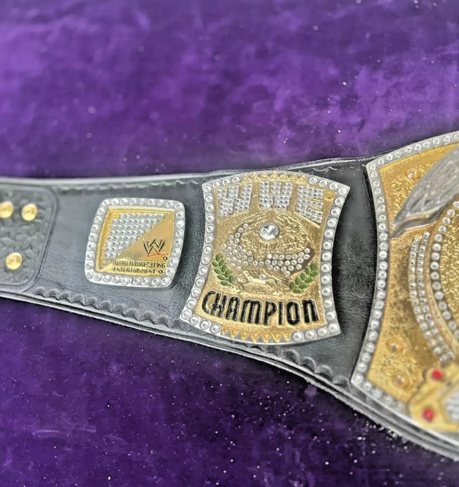 Réplica de cinturón de campeonato spinner de lucha de peso pesado mundial adulto talla 6 mm NUEVO Foto 2 de 4