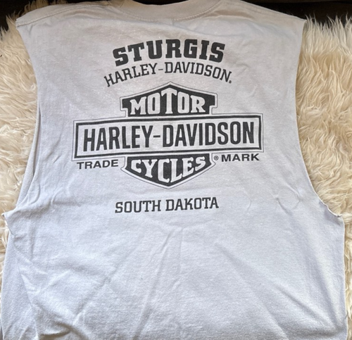 Harley Davidson Motorcycles Sturgis South Dakota Tank Top Eagle American Flag - Bild 3 von 8