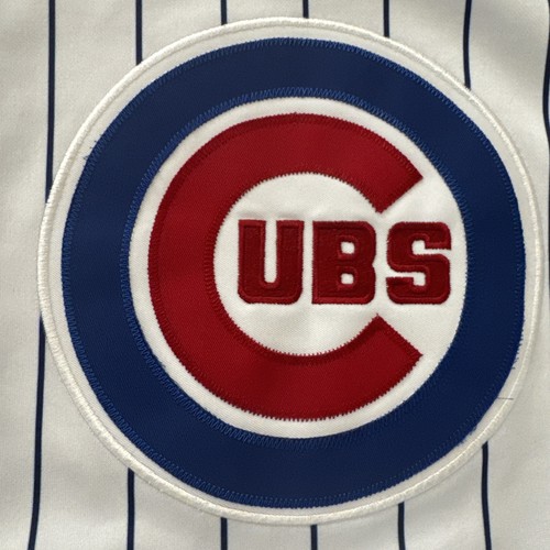 Maglia Chicago Cubs grande Sammy Sosa uomo Russell atletica vintage gessati - Foto 5 di 8