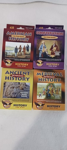 classical historian go fish games and history books lot of 4 for kids NIBs - Bild 1 von 3