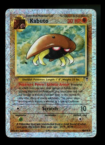 #2 Kabuto 48/110 Legendary Collection 2002 Reverse Holo Pokémon Card TCG - Picture 1 of 12