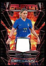 2024-25 Panini Obsidian Soccer Eruption Trinity Rodman Patch USA Soccer /35