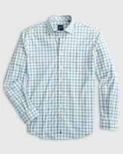 johnnie-O Performance Button Up Shirt - McArthur Blue