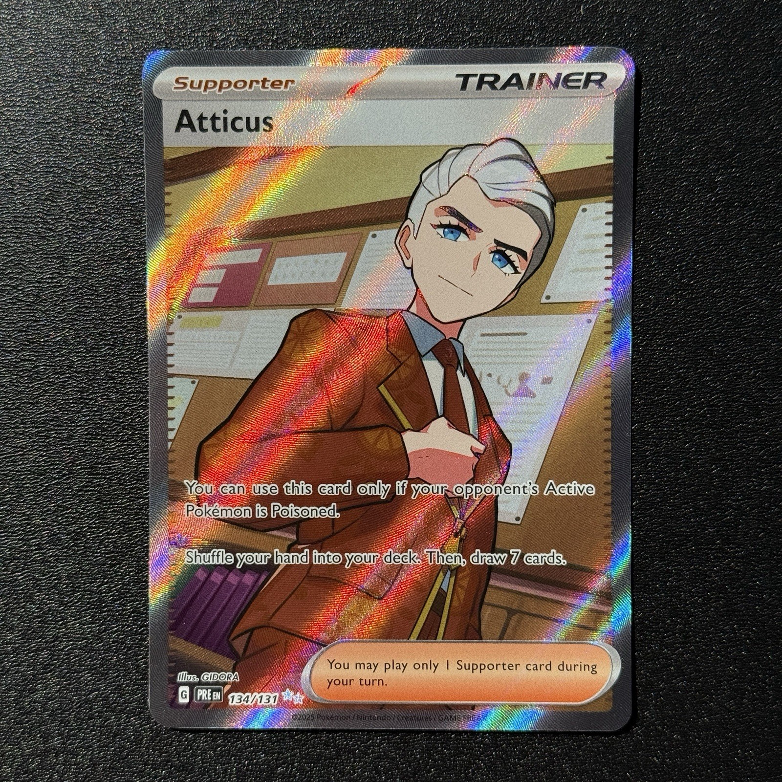Atticus 134/131 Ultra Rare Trainer Prismatic Evolutions Pokémon TCG - NM