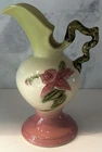 VINTAGE HULL 6.5" H PITCHER VASE~ TWIG HANDLE~ MINT