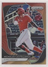 2020 Panini Prizm Tier III Hot Box Red Orange Nick Castellanos Nicholas #205 1n5