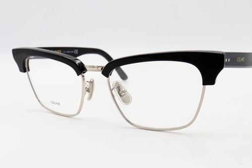 Celine CL50026U 50026U Eyeglasses Black Silver 016 Authentic 53mm - Picture 3 of 6