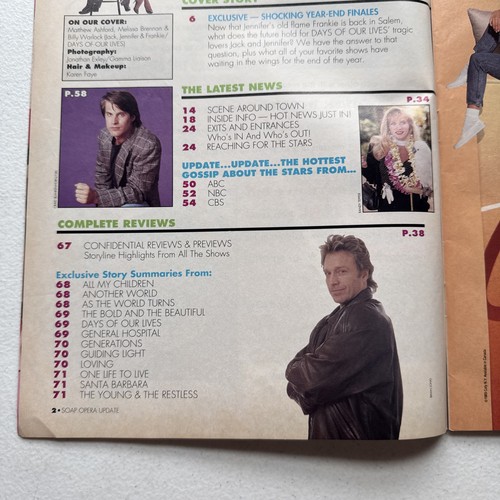 Daytime TV Soap Opera Update December 3, 1990 Volume 3 No. 24 Vintage - Picture 9 of 23