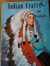 VTG Indian Crafts and Beadwork Booklet #HP-169 by Hazel Pearson Handicraft 1968