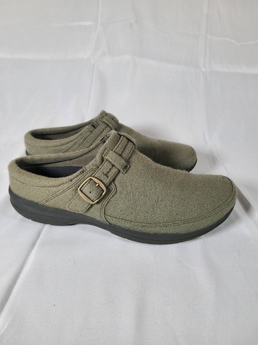 Merrell Wolle Slipper Clogs Zugabe Kassie Schnalle olivgrün 9 US