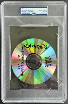 Kendrick Lamar Signed Autographed Section 80 Cd Psa/Dna Slabbed