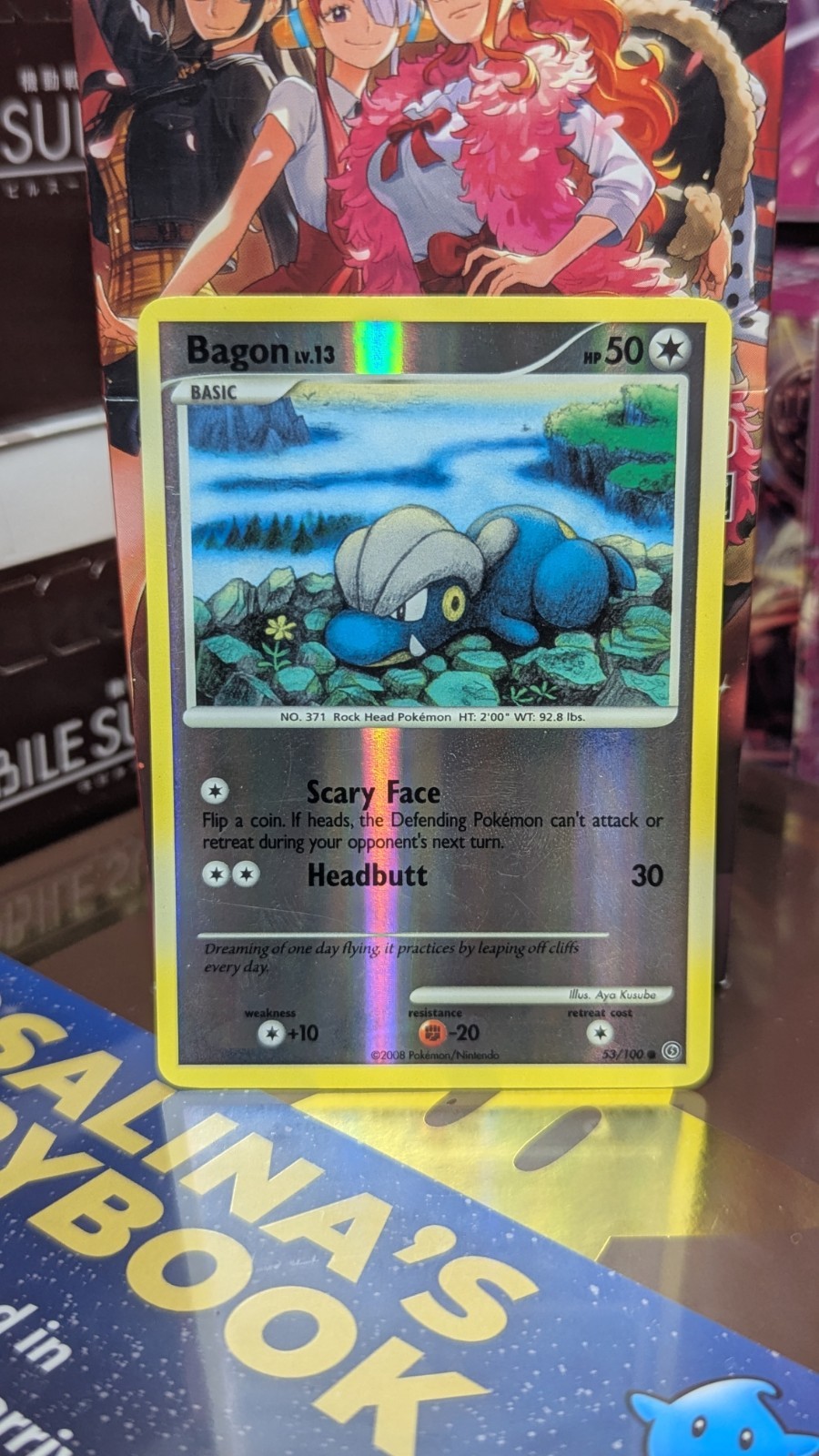 Pokemon TCG 2008 Bagon 53/100 Reverse Holo Diamond & Pearl Stormfront