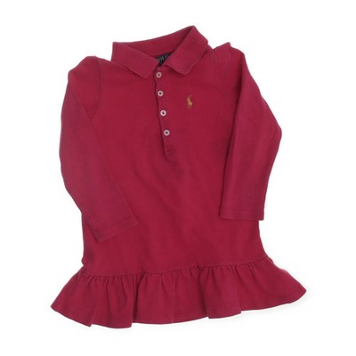 Polo Ralph Lauren, Polokleid, Größe: 92, Pink, Einfarbig, Mädchen #Ed2