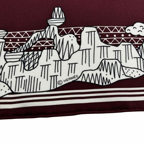 Superb condition Hermes Scarf Carr 55 Cruise Train Nanatsuboshi in Kyushu Q41 - Picture 5 of 8