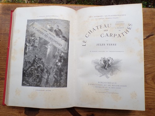 8989 Verne Claudius Bombarnac Le Château des Carpathes Hetzel Premier tirage - Picture 8 of 12
