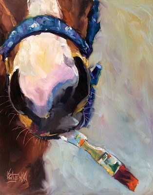 Metro Meteor Racehorse Print of Original Fine Art Watercolor by Ron Krajewski