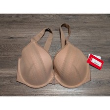 SPANX Bra Llelujah Illusion Lace Full Coverage Front Closure 34DD Cafe Au Lait