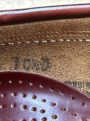 G.H. Bass Mend Weejuns Logan Halbschuhe weinrot burgund Leder Slipper Schuh, 10 1/2 D - Bild 13 von 16