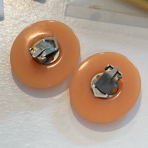 VTG.ESTATE LOT 6 LUCITE POURED LUCITE GROOVY RETRO PLASTIC MATCH STICKS EARRINGS - Picture 12 of 16