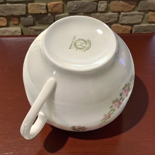 Noritake Japan M Teacups Set Of 2 Pink Floral Pattern China Vintage - Picture 6 of 7