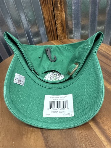 Boston Celtics '47 Brand Green Clean Up Adjustable Dad Hat New W/ Tag $30 Retail - Picture 2 of 2