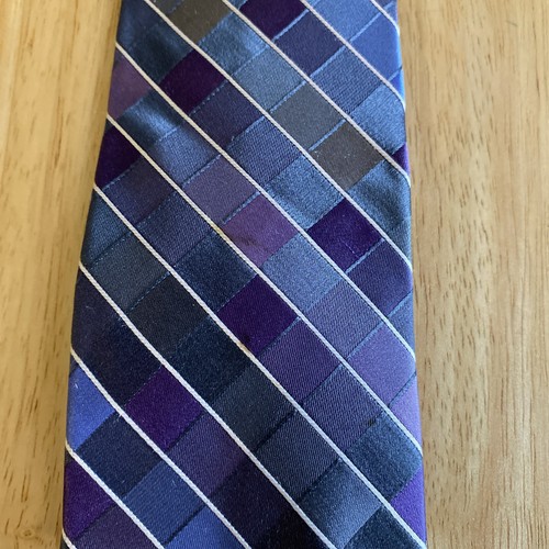 Corbata de seda Van Heusen para hombre multicolor a rayas a cuadros gruesa texturizada clásica - Imagen 17 de 21