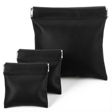 3 Pcs Leather Squeeze Coin Purse Pouch Change Holder SelfClosing Coin Pouch f...