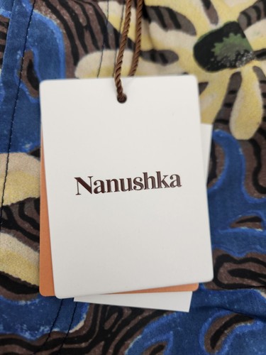 Nanushka Floral Arte Povera Floral Blue Trunks Shorts Men's Size Large New - Picture 5 of 9