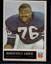 1965 Philadelphia Football Set Break #88 Roosevelt Grier, Ex