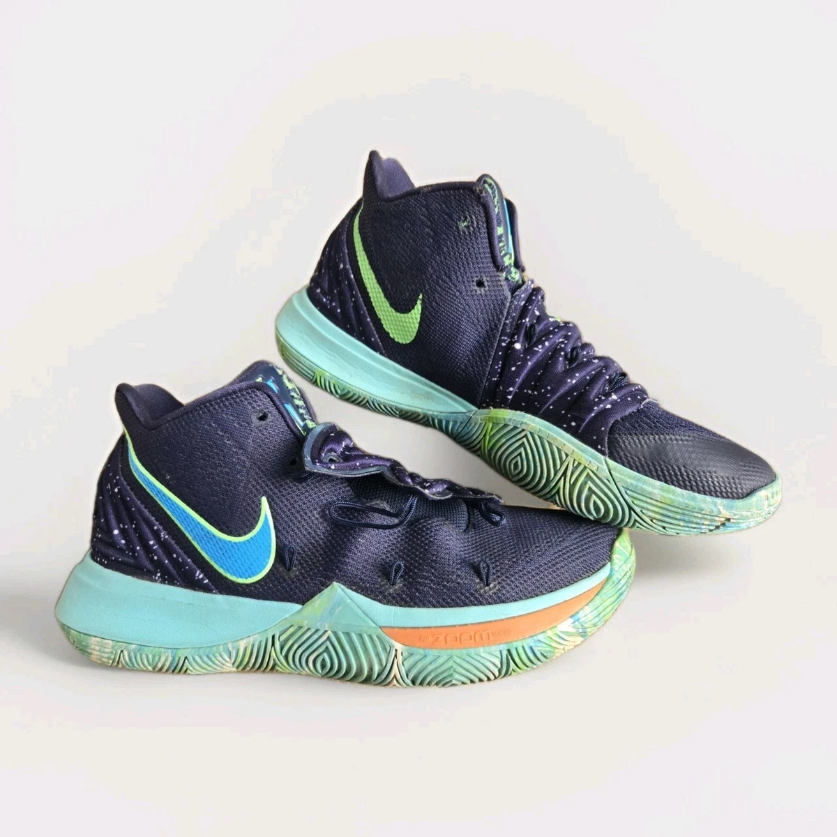 Nike Kyrie 5 UFO Obsidian/Light Current Blue Kyrie Irving Basketball Shoe,10 Nike Men main image 4