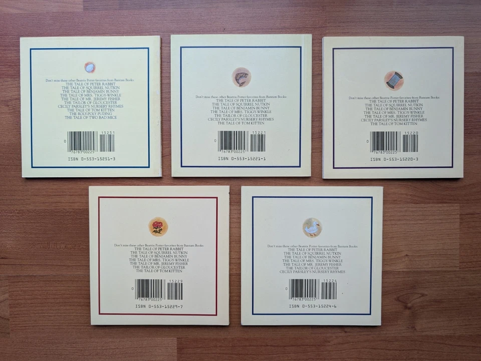 Beatrix Potter 5 book lot, illustrated Allen Atkinson 1983, VGUC - Image 2 of 4