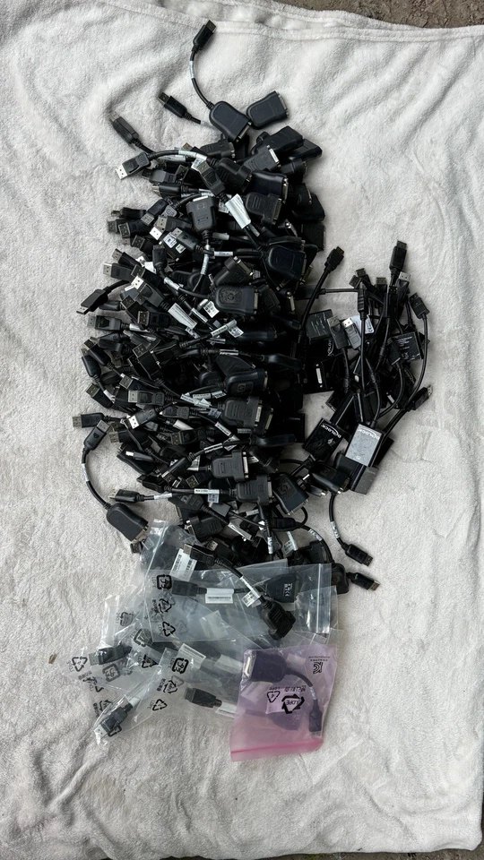 120 stk. DisplayPort auf DVI-D Adapter DP - DVI-D schwarz & Neu 43N9160 43N9159 - Bild 2 von 4