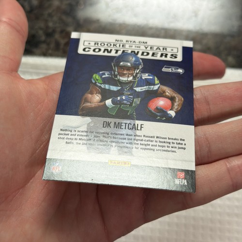Panini Contenders 2019 novato del año Contenders DK Metcalf #RYA-DM RC - Imagen 10 de 12