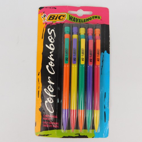 De colección BIC Longitudes de Onda Combos de Colores 5 Lápices Mecánicos 1991 Nuevo Sellado Paquete de 5 - Imagen 10 de 12